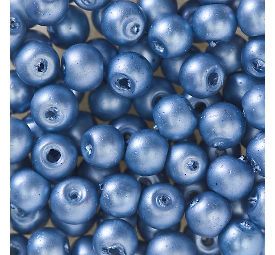 Glass wax beads, Ø 4 mm, 100 pieces