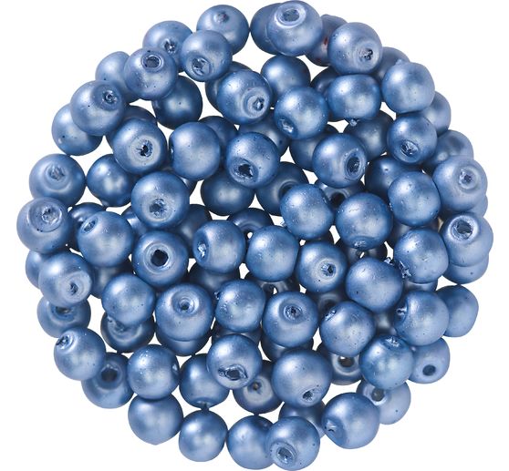 Glass wax beads, Ø 4 mm, 100 pieces