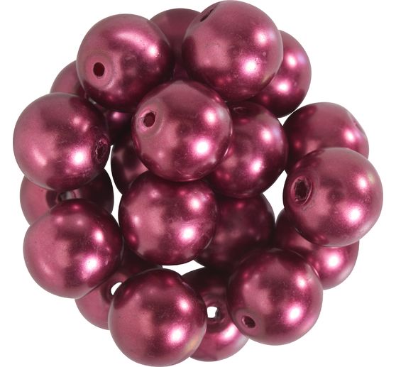 Glass wax beads, Ø 10 mm, 20 pieces