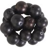 Glass wax beads, Ø 10 mm, 20 pieces Black
