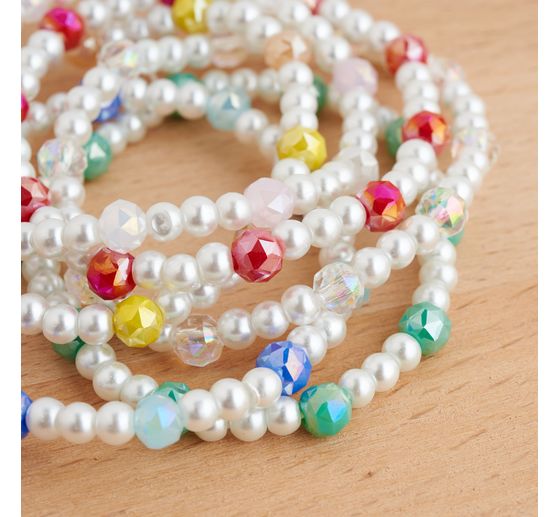 Perline di vetro tagliata rotonda, 6 mm