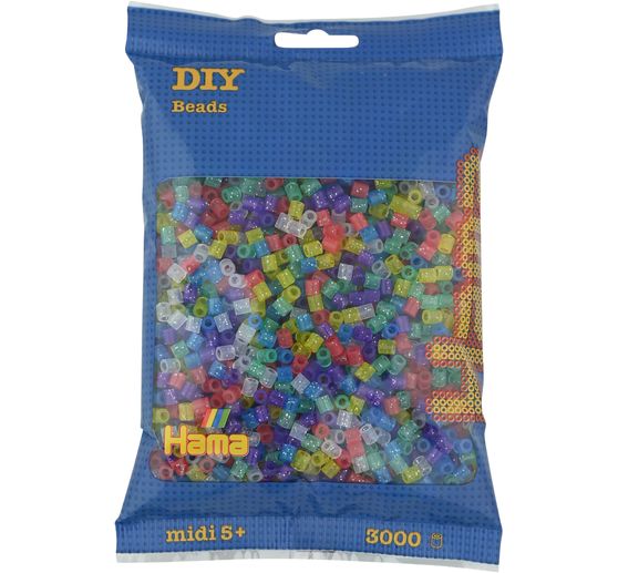 Perline Hama "Glitter", 3.000 pezzi