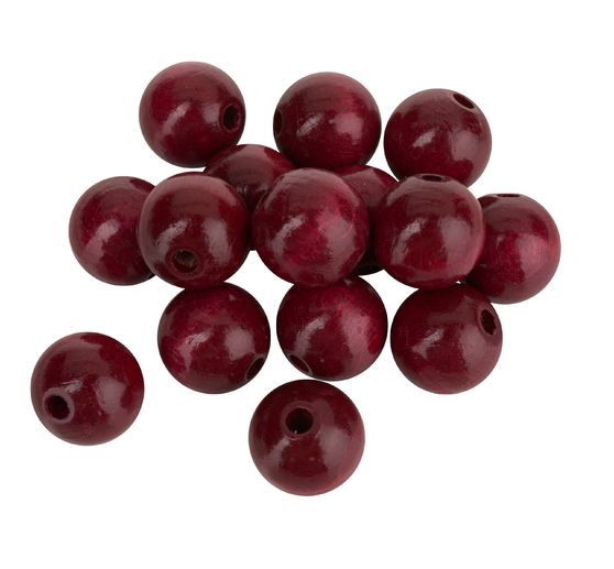 Wood Beads, Ø 15 mm