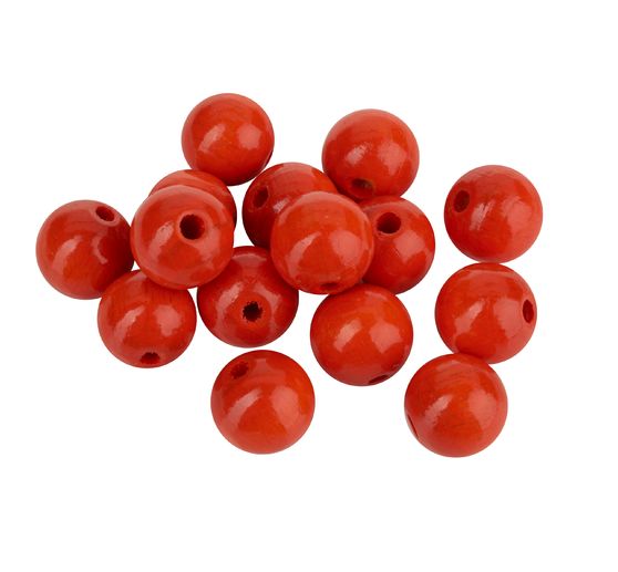 Wood Beads, Ø 15 mm