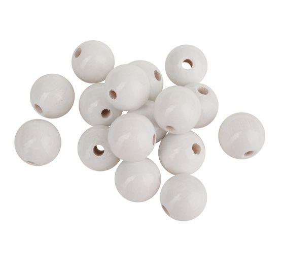 Wood Beads, Ø 15 mm