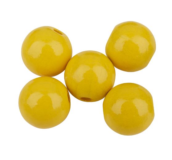 Wood Beads, Ø 15 mm