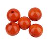 Wood Beads, Ø 15 mm Orange