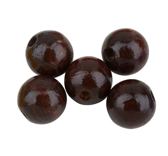 Wood Beads, Ø 15 mm
