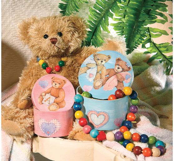 Wooden beads, Ø 4 mm, about 165 pieces