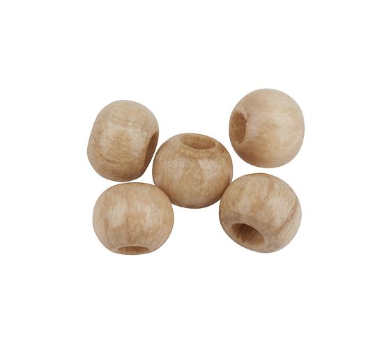 Wooden beads, Ø 4 mm, about 165 pieces