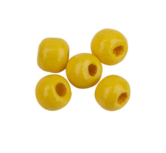 Wooden beads, Ø 4 mm, about 165 pieces