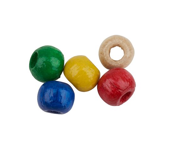 Wooden beads, Ø 4 mm, about 165 pieces