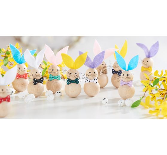 Wooden beads, Ø 6mm, approx. 125 pieces