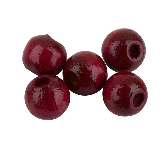 Wooden beads, Ø 6mm, approx. 125 pieces