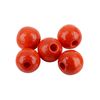 Wooden beads, Ø 8 mm, 85 pieces Orange