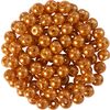 Glass wax beads, Ø 4 mm, 100 pieces Light Orange