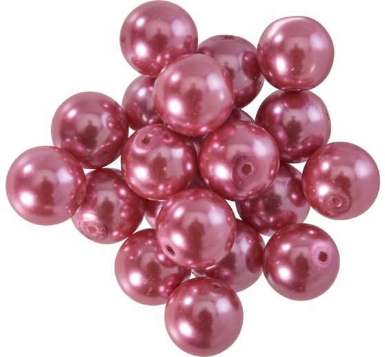 Glass wax beads, Ø 10 mm, 20 pieces