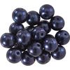 Glass wax beads, Ø 10 mm, 20 pieces Dark blue