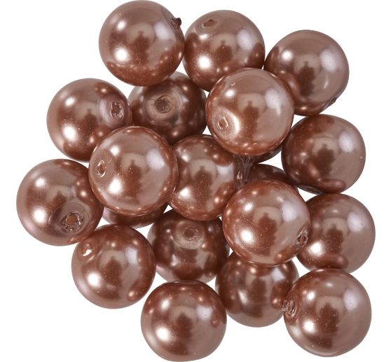 Glass wax beads, Ø 10 mm, 20 pieces