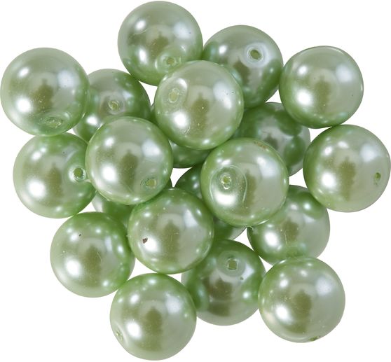 Glass wax beads, Ø 10 mm, 20 pieces