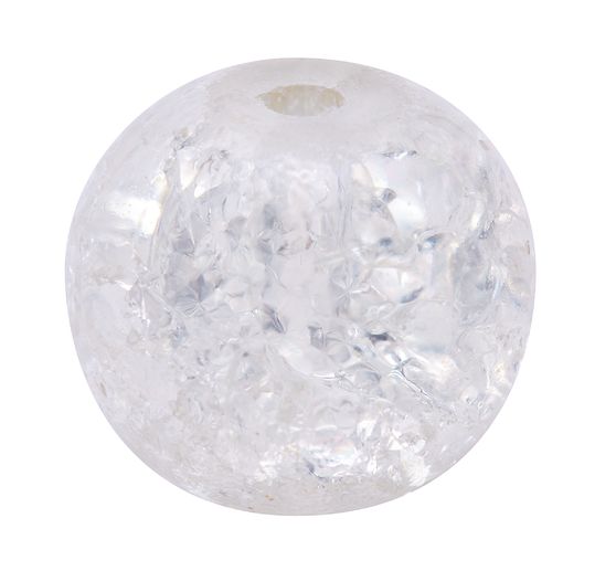 Glitter beads, Ø 8 mm, 20 pieces