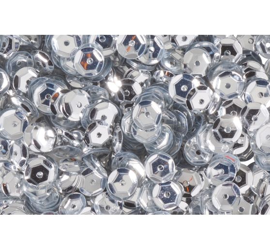 Sequins domed, metallic