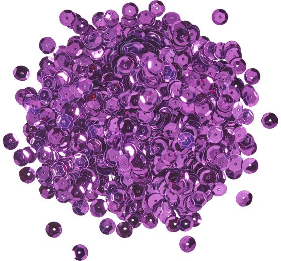 Sequins domed, metallic