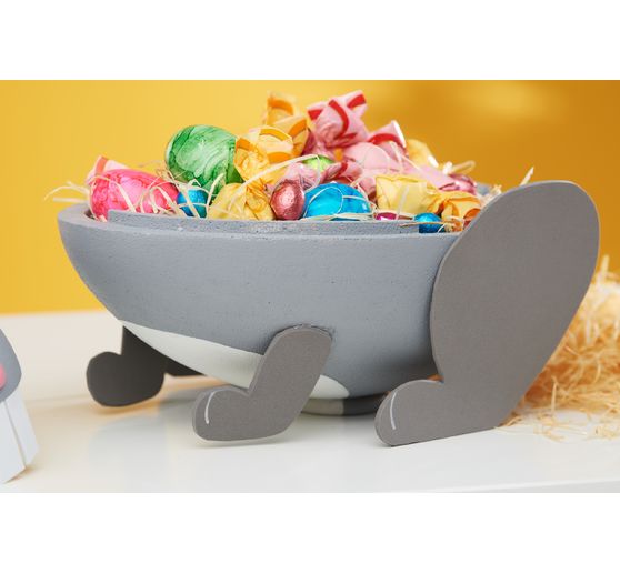 Styrofoam egg, 2 parts, 30 cm