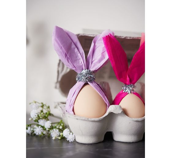 VBS Chenille wire "Silver", 8 mm, 50 cm, 10 pieces