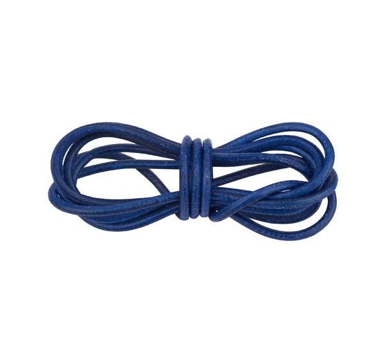 Leather strap round, Ø 2 mm