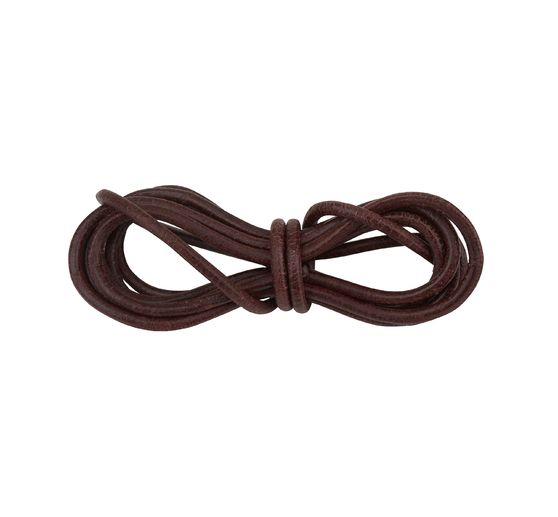 Leather strap round, Ø 2 mm