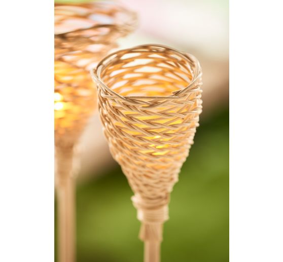 VBS Rattan cane natural, blue tape, Ø 3 mm