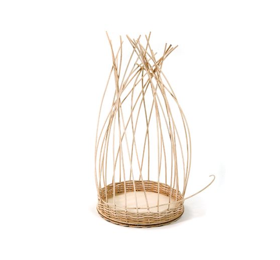 VBS Rattan cane natural, blue tape, Ø 1.5 mm