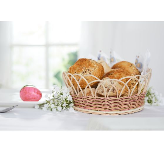 VBS Rattan cane natural, blue tape, Ø 3 mm