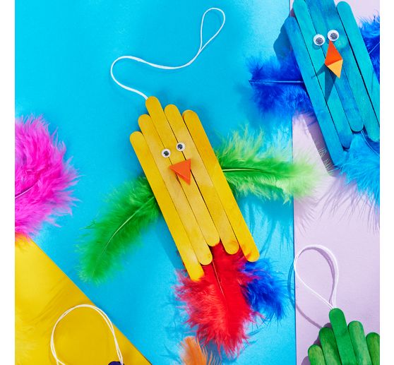 Fluffy feather mix "Intense colors"