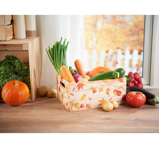 VBS Scatola di legno, set di 3 pezzi