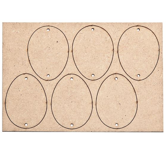 Decoration pendants "Eggs", 6 pieces