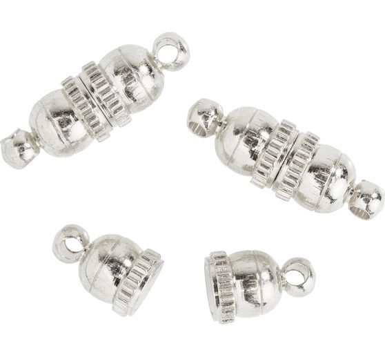 Magnetic closure, "Cup" silver