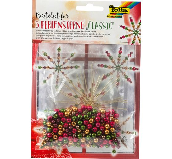 Beaded star craft set "Classic"