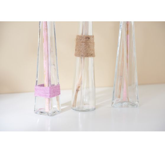 VBS Glass bottles "Geo", set of 3