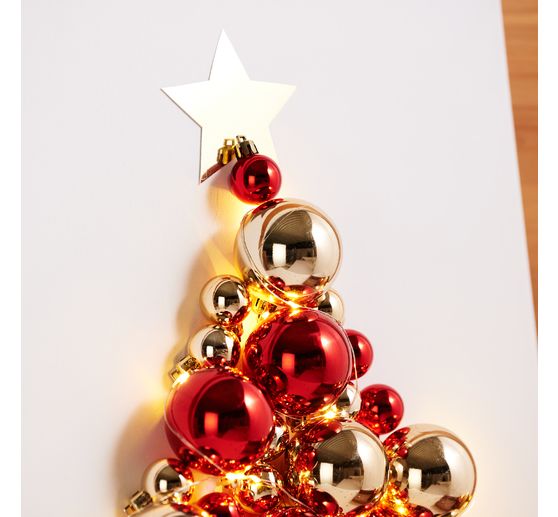 Christmas balls made of plastic, 24 pieces