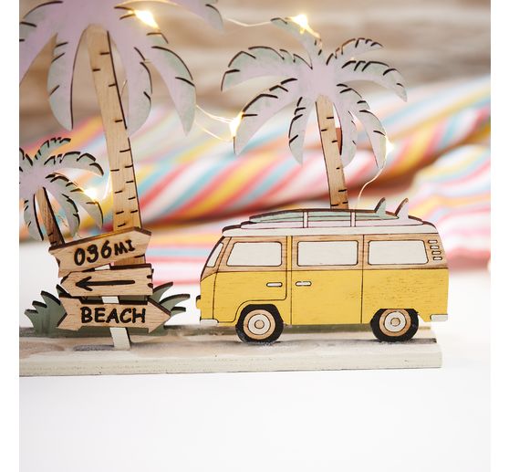 VBS Stringa di luci a LED, con timer, 10 LED