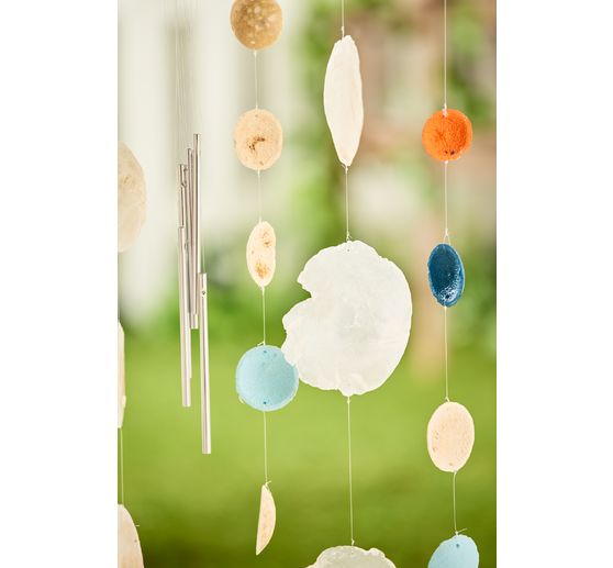 Sound bars "Hollow", 6 pieces, Silver color