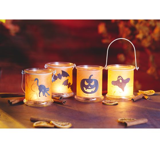 VBS Glass lantern with metal bracket