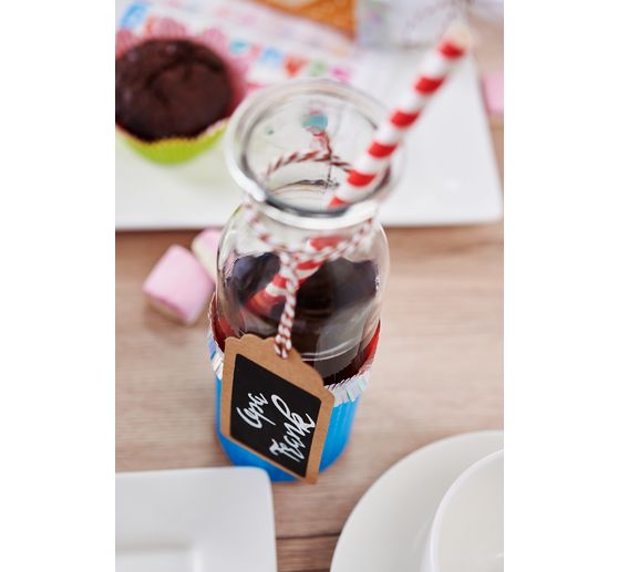 Bottiglie in vetro VBS "Milk", set da 3