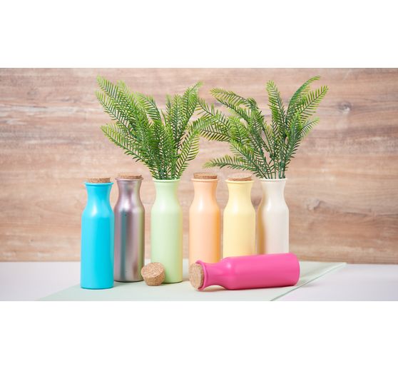 Bottiglie in vetro VBS "Milk", set da 3