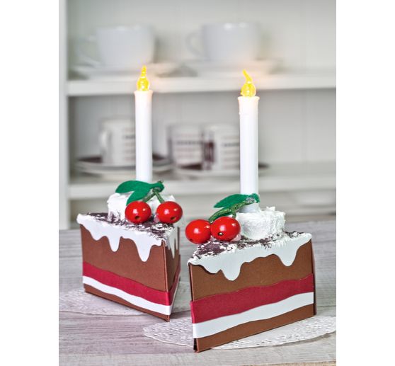 VBS LED Christmas tree candle with clip, 2 pieces