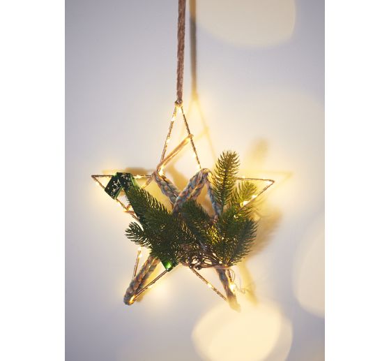 Metal ring "Star", Gold color