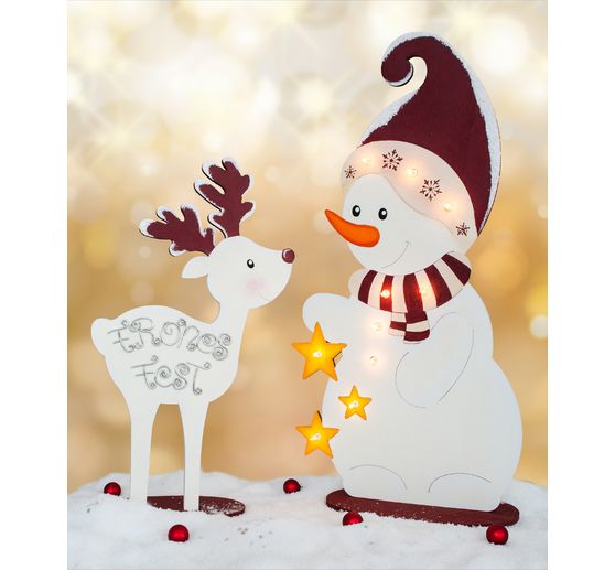 Standing figures "Snowman and moose