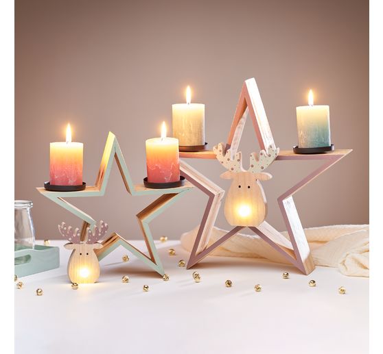 Pillar candle "Rustik", Ø 6 x 8 cm